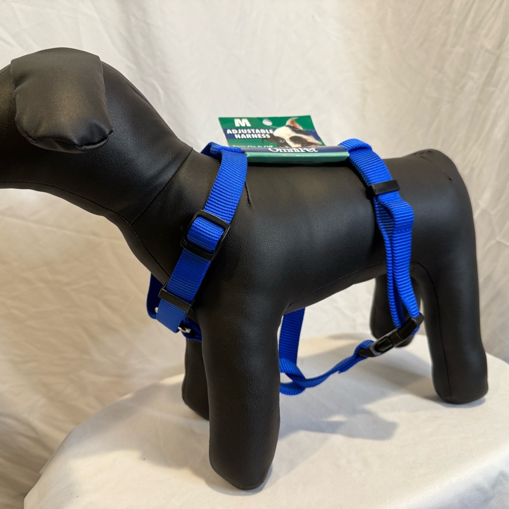 Blue Adjustable Dog Harness